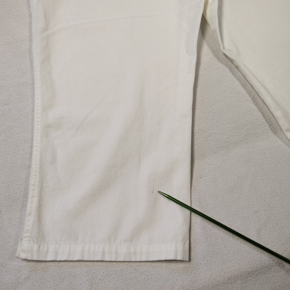 Lauren Ralph Lauren White Cotton Nautical Capri Women Size 12 Anchor Tag - Picture 10 of 16